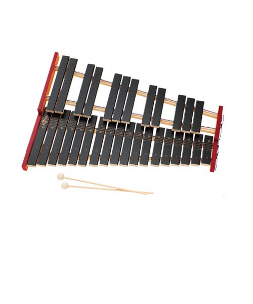 カラフル鉄琴 20音（半音付き） 知育 楽器 玩具 グロッケン｜シマムラ