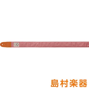 DCS50D Red ギター・ベース用ストラップ デニム調 シンプル こだわりのデザイン