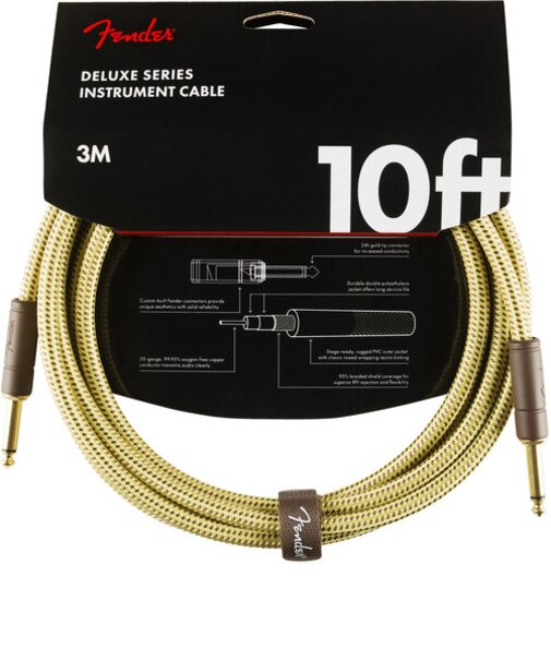 Deluxe Tweed Cable 10ft シールド 約3m ストレート-ストレート ツイード