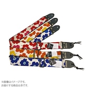 LS2000 Hanagara 赤 ギターストラップ 花柄 ハナガラ レッド