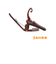 KG6RWA Rosewood カポタスト アコースティックギター用 ローズウッド柄