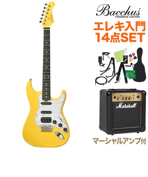 G-STUDIO PLD YLW エレキギター初心者14点セット【マーシャル