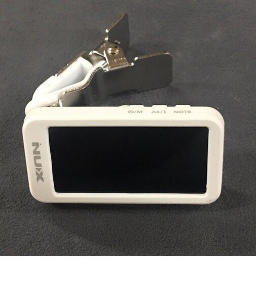 Nu-Tune White on white クリップチューナー ギター ベース ウクレレ