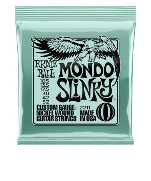Mondo Slinky Nickel Wound Electric Guitar Strings 10.5-52 Gauge エレキギター弦
