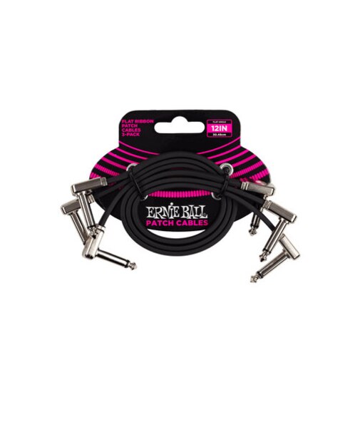 12" Flat Ribbon Patch Cable 3-Pack パッチケーブル 3本セット