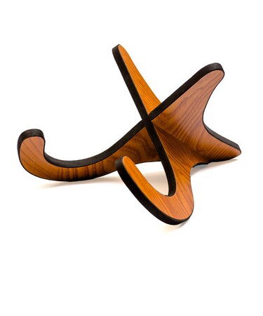 Ukulele Stand 折りたたみ式木製X型ウクレレスタンド