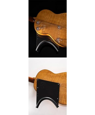 ハーフ クリスタルクリア(CLEAR 透明) クラシックギターサポートツール 支持具 足台