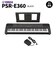 PSR-E360B ブラック 61鍵盤 タッチレスポンス