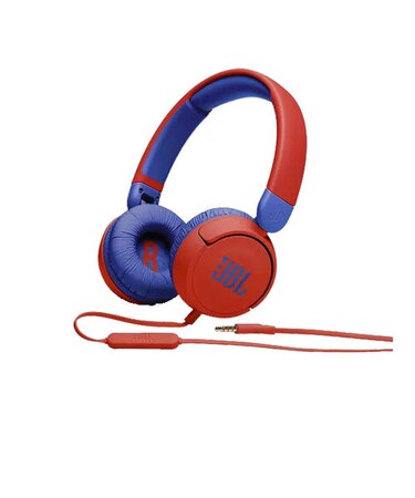Jr310 (レッド) ヘッドホン 子供用 キッズ用 マイク付き