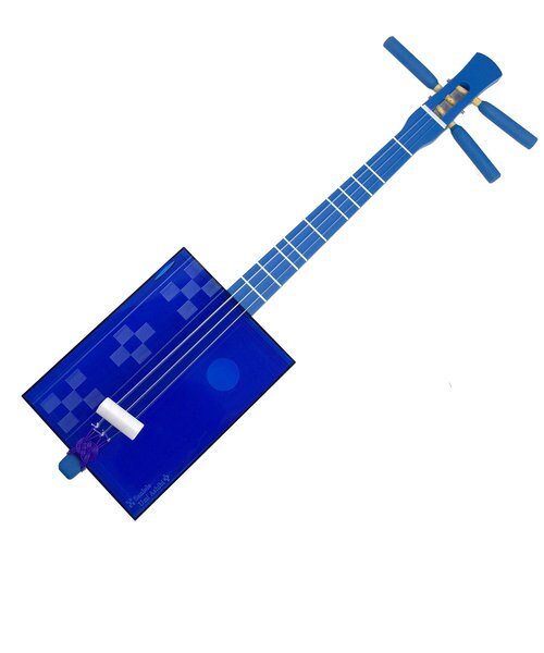 Sanlele サンレレ海遊び／ブルー ミンサー 三線ウクレレ｜シマムラ