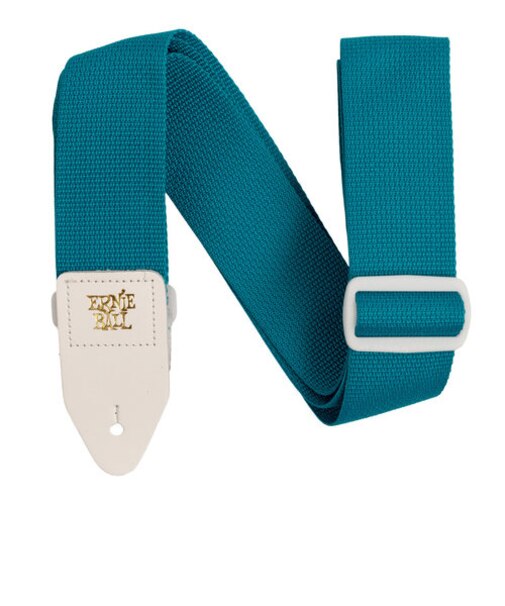 TEAL & WHITE POLYPRO GUITAR STRAP ポリプロ・ストラップ