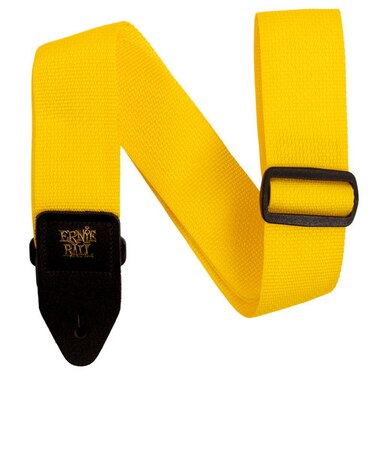 YELLOW & BLACK POLYPRO GUITAR STRAP ポリプロ・ストラップ