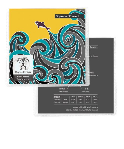 AS-BWSC ウクレレ弦 ブラックウォーター弦 ソプラノ/コンサート