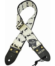 LS2400CCB ギターストラップ 黒猫 CoCoLandキャット 日本製 ハンドメイド