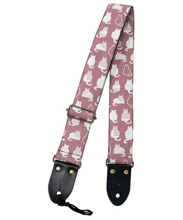 SPS-2400Cn PK ストラップ ネコ柄 Pink