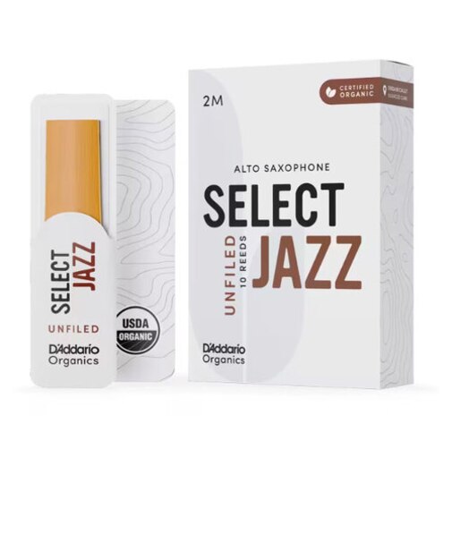 ORGANIC SELECT JAZZ リード アルトサックス用 【アンファイルド】 【硬さ：2M】 【10枚入り】