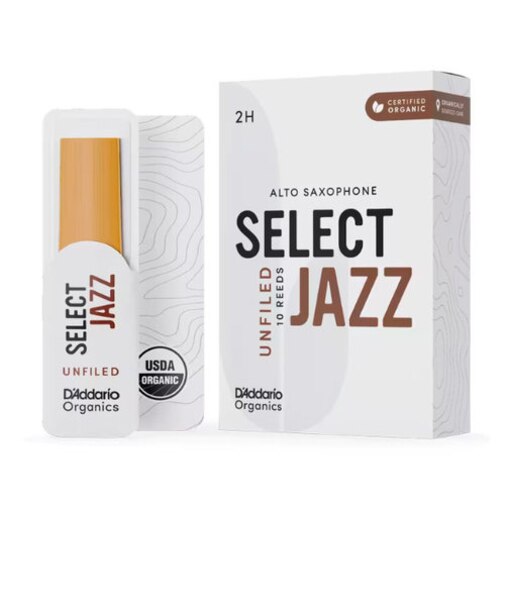 ORGANIC SELECT JAZZ リード アルトサックス用 【アンファイルド】 【硬さ：2H】 【10枚入り】