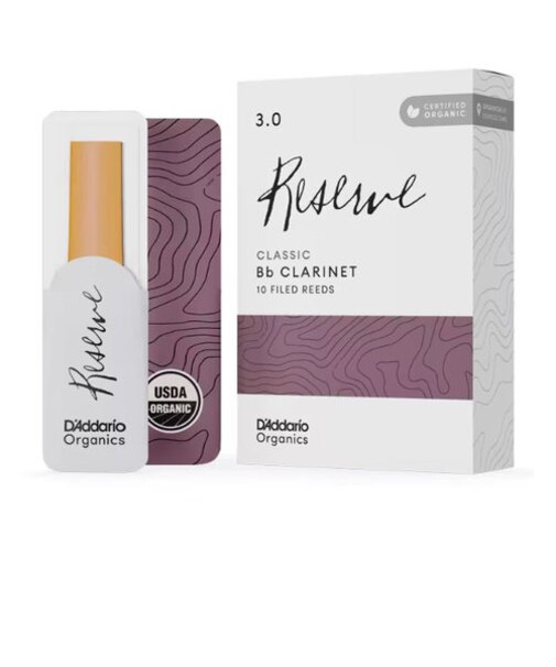 ORGANIC RESERVE CLASSIC リード Ｂ♭クラリネット用 【ファイルド】 【硬さ：3.0】 【10枚入り】
