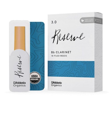 ORGANIC RESERVE リード Ｂ♭クラリネット用 【ファイルド】 【硬さ：3.0】 【10枚入り】