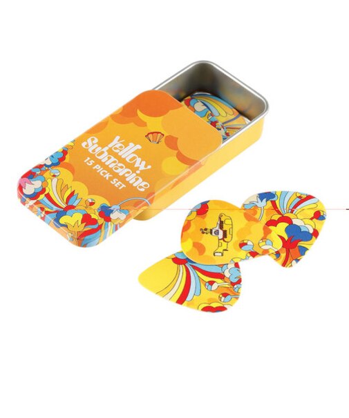 1CWH4-11B1 ピック 15枚入り コレクタブル缶ケース付属 Beatls Yellow submarine