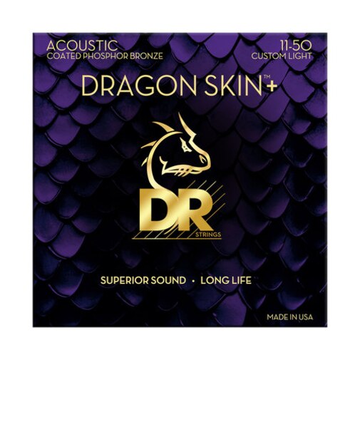 DRAGON SKIN+ フォスファーブロンズ カスタムライト 011-050 アコースティックギター弦