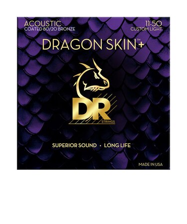 DRAGON SKIN+ 80/20ブロンズ カスタムライト 011-050 アコースティックギター弦