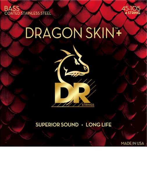DRAGON SKIN+ ステンレススチール ミディアム 045-105 ベース弦