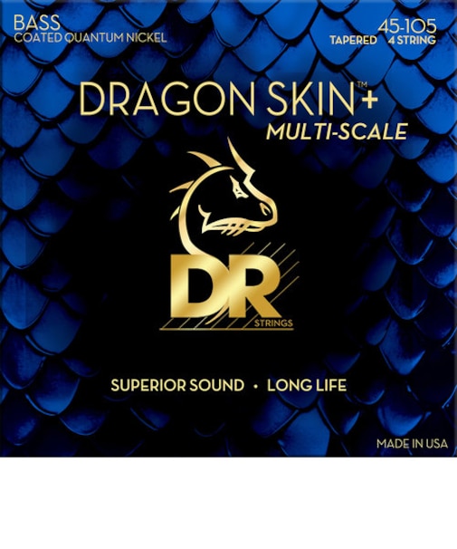 DRAGON SKIN+ クァンタムニッケル ミディアム マルチスケール 045-105 ベース弦
