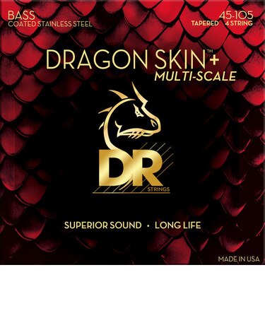 DRAGON SKIN+ ステンレススチール ミディアム マルチスケール 045-105 ベース弦