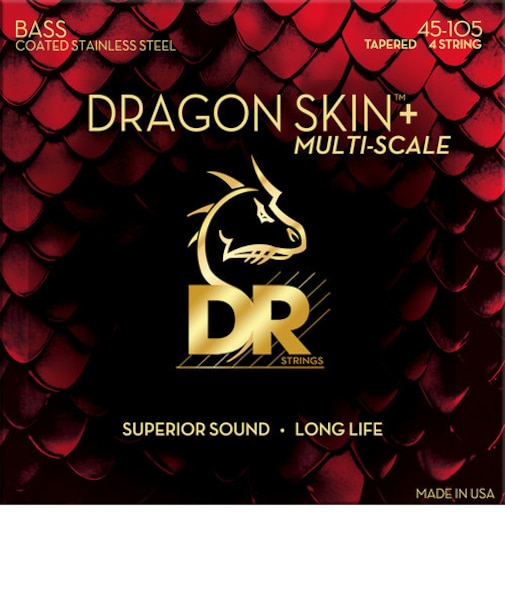 DRAGON SKIN+ ステンレススチール ミディアム マルチスケール 045-105 ベース弦