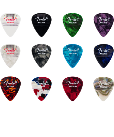 351 Dotted Celluloid Picks 12-Pack Medium ピック 12枚入り