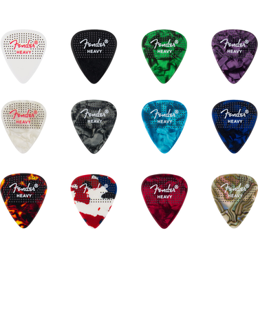 351 Dotted Celluloid Picks 12-Pack Heavy ピック 12枚入り