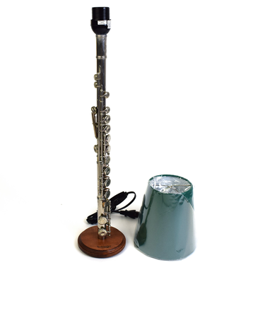 フルート照明 深緑シェード ランプ