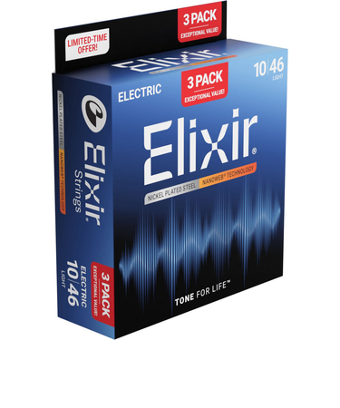 12052 3セット BonusPack ライト 10-46 NANOWEB 特別価格3セットパック コーティング弦 ナノウェブ