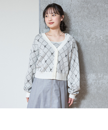 【WEB・一部店舗限定】【マシンウォッシャブル】LTC柄モノグラムアンサンブル