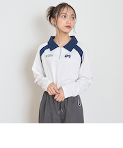 【LTXC】ハーフジップドロスト長袖Tシャツ