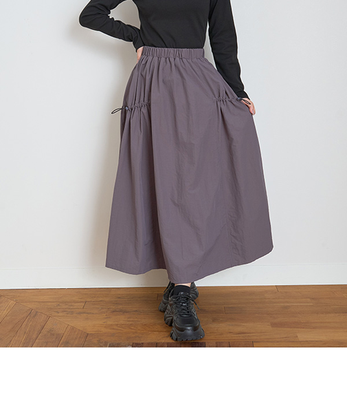 【LTXC】ギャザーロングスカート