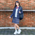 【卒服】【セレモニー】リボンネクタイつきチェックプリーツスカパン