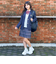 【卒服】【セレモニー】リボンネクタイつきチェックプリーツスカパン
