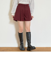 【GOODPRICE/起毛】ハイウエストショートパンツ