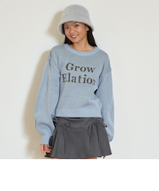 【GOODPRICE】ジャガードクロップドニット