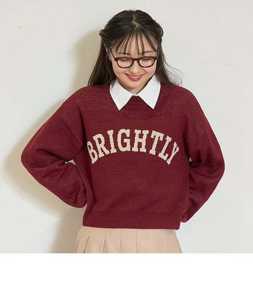 GOODPRICE】ジャガードクロップドニット｜ラブトキシックの通販｜&mall