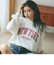 【GOODPRICE】裏起毛カレッジプルオーバー