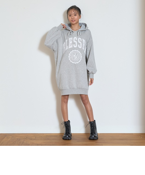 【GOODPRICE】裏起毛パーカワンピース