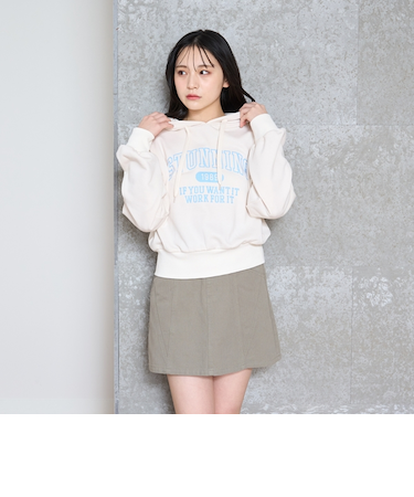 【GOODPRICE】カレッジコンパクトプルパーカ
