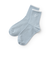 刺しゅうリブクルーソックス