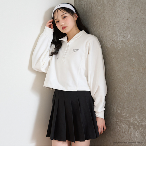 Reebok】クロップドハーフジップ｜ラブトキシックの通販｜&mall