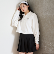 【Reebok】クロップドハーフジップ