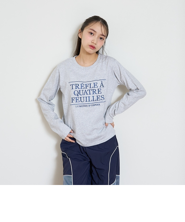 【GOODPRICE】【綿100%】ロゴ刺しゅう長袖Tシャツ