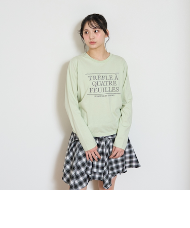 【GOODPRICE】【綿100％】ロゴ刺しゅう長袖Tシャツ